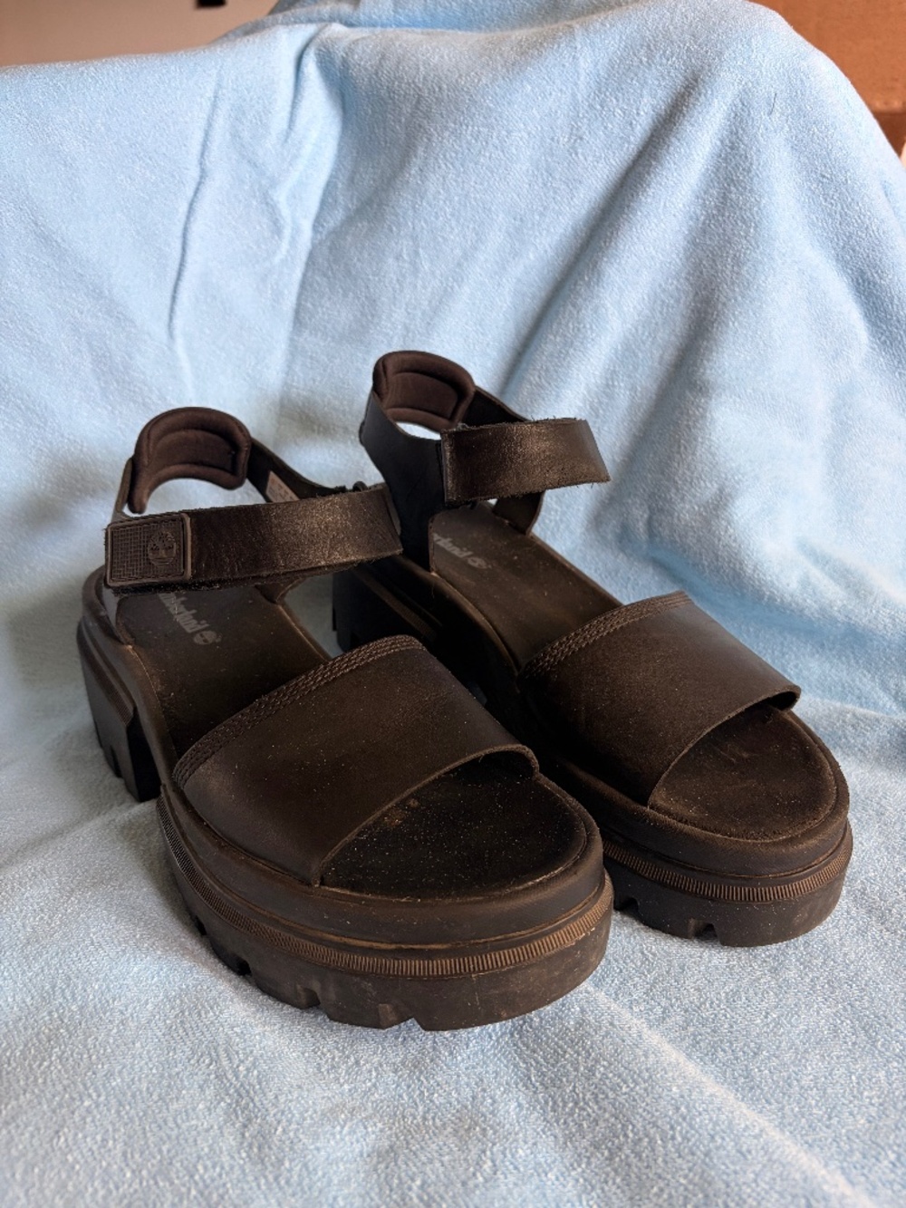 Timberland platform leather sandals